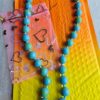 p1-990.jpg Vintage Blue and Green Beaded Necklace