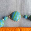 p1-992.jpg Vintage Blue and Green Beaded Necklace