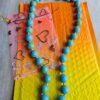 p1-998.jpg Vintage Blue and Green Beaded Necklace